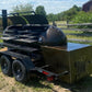 Northern Fyre- Double axle 500 gallon offset smoker